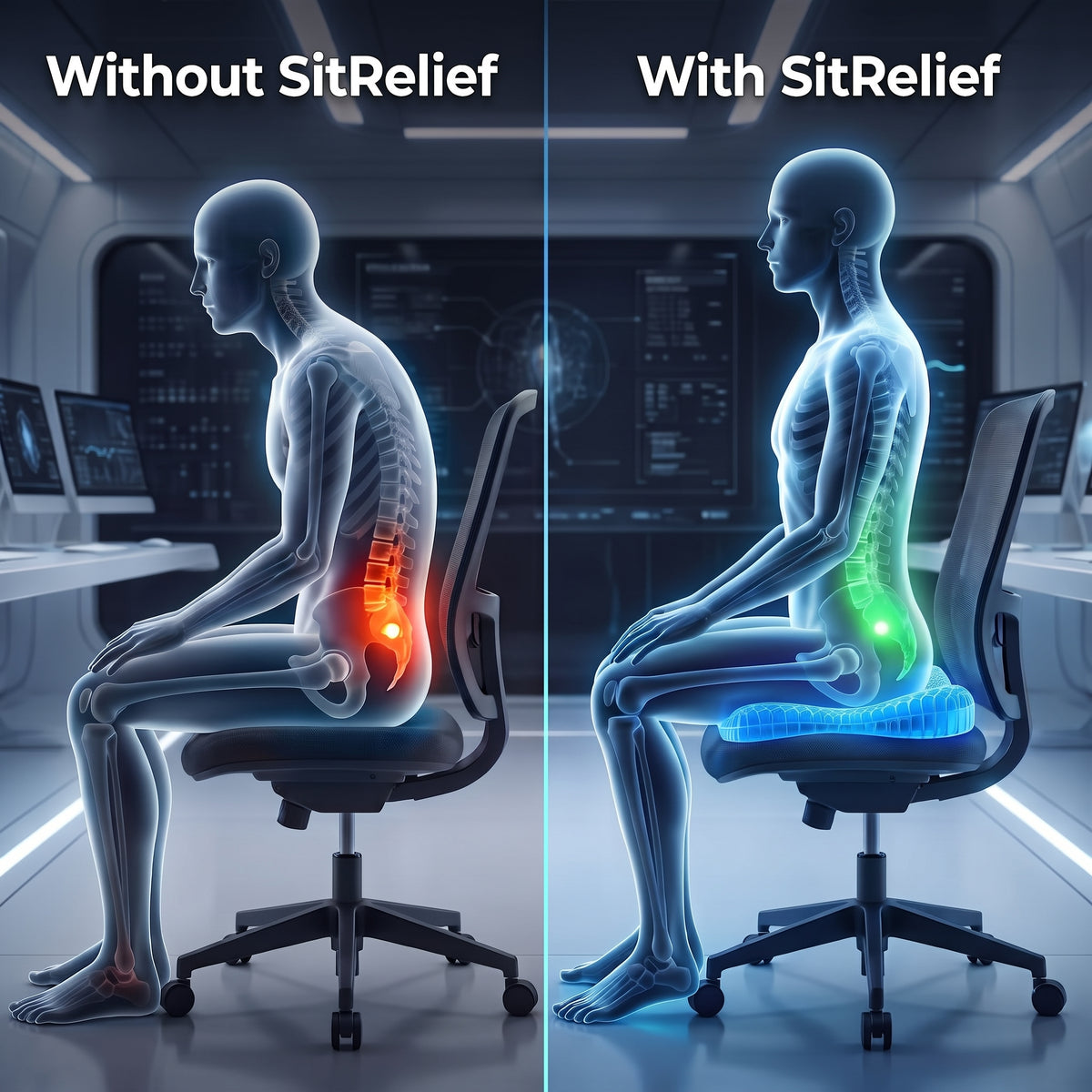 Say Goodbye To Your Tailbone Pain And Sit Comfortably For Hours With SitRelief™